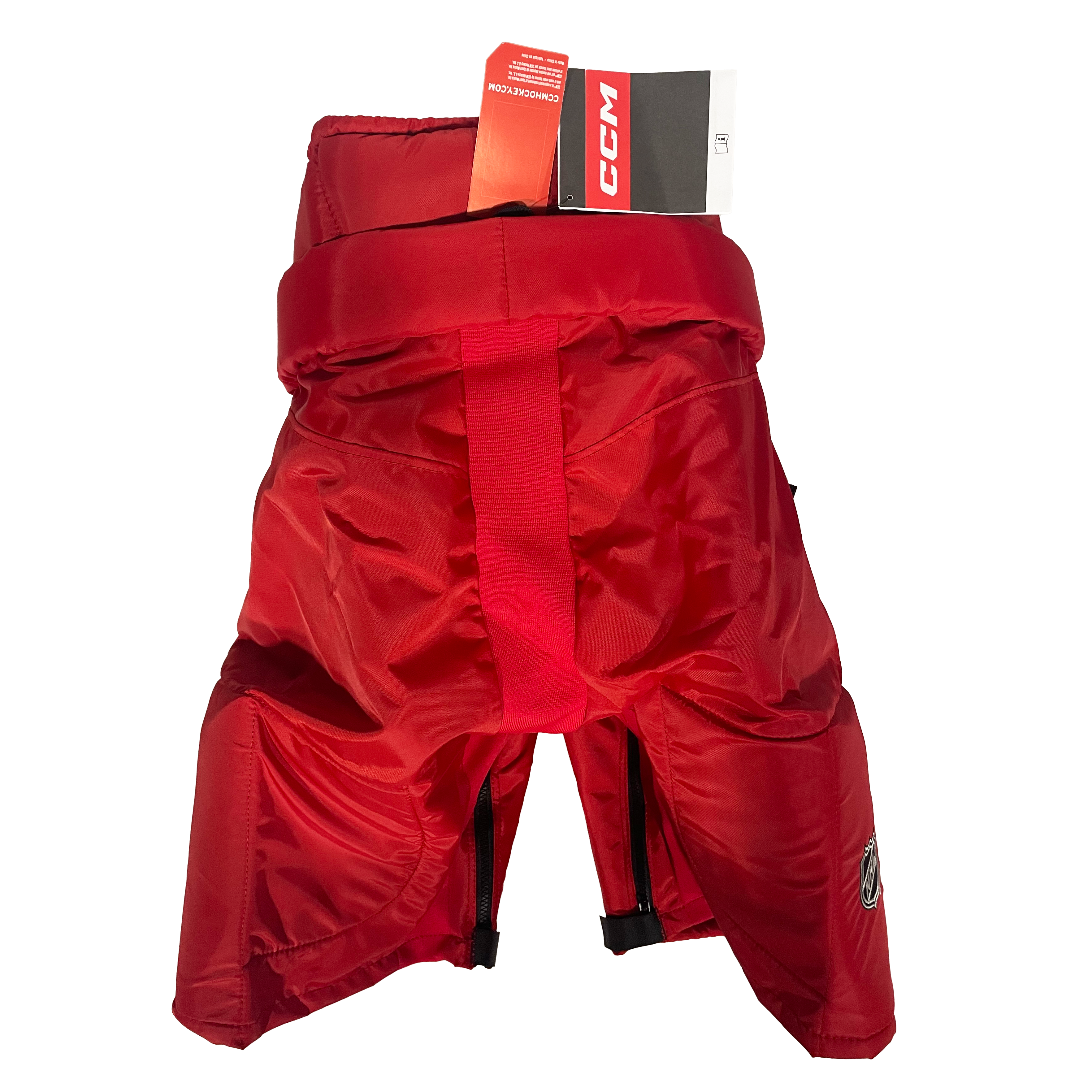 CCM HP70 - Pantalon de hockey professionnel NHL - Flames de Calgary (rouge/jaune/blanc)